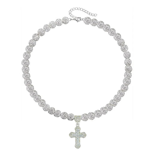 Drip Squad - Beaded Necklace with Cross