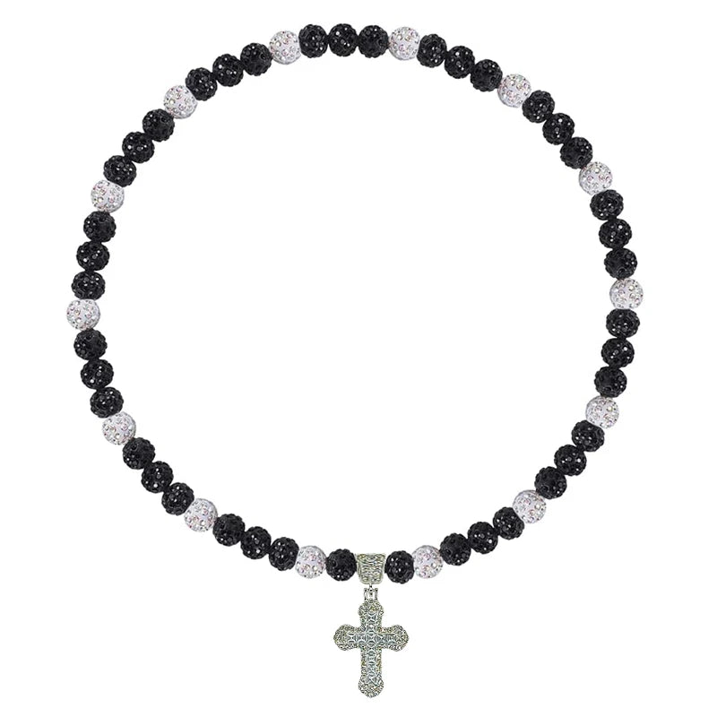 Drip Squad - Beaded Necklace with Cross