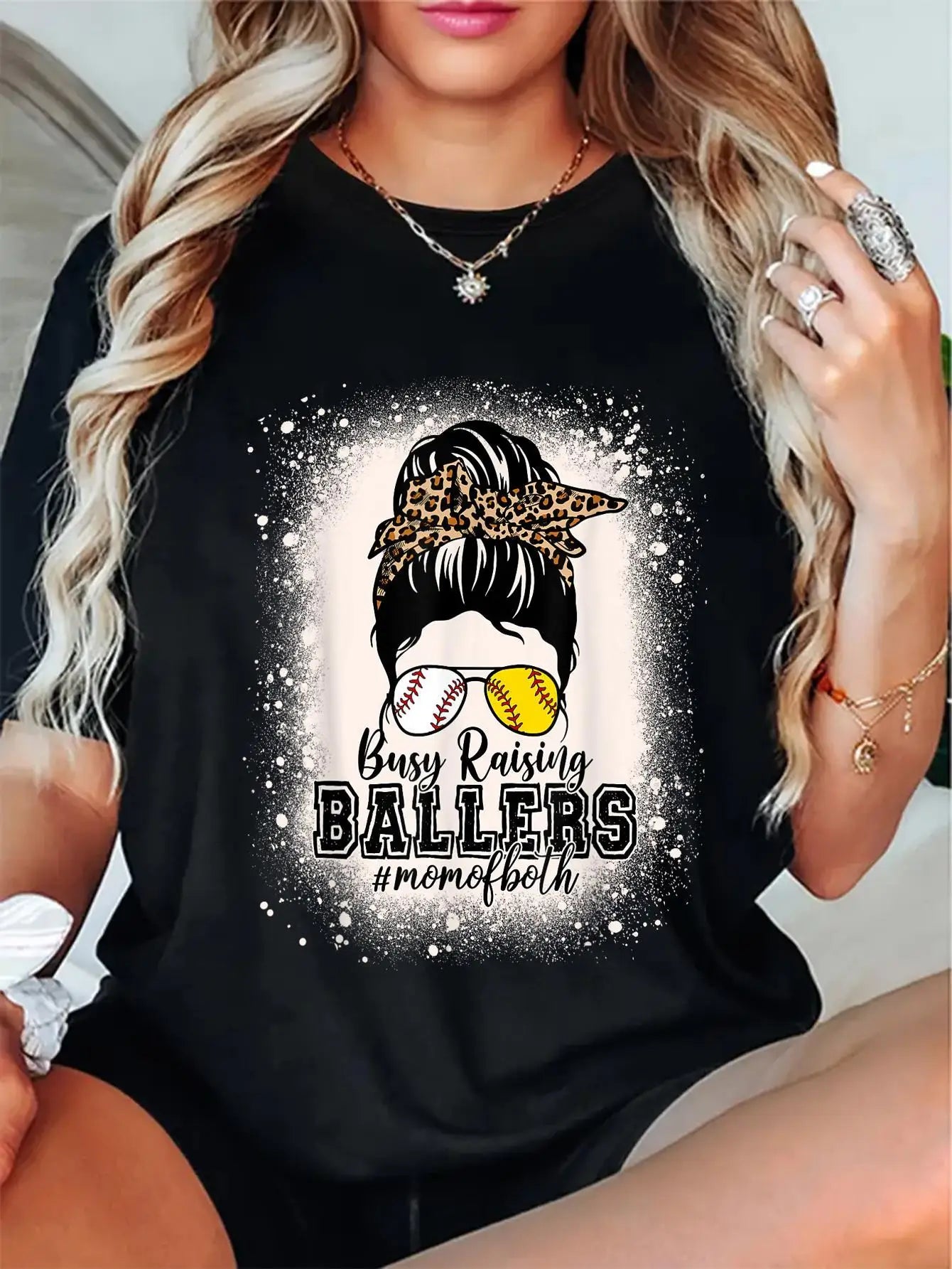 Messy Bun - Mom of Ballers - Baseball/Softball