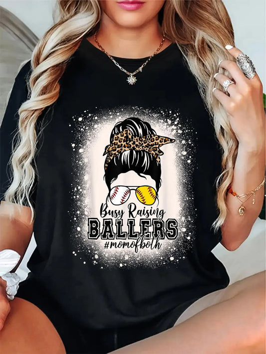Messy Bun - Mom of Ballers - Baseball/Softball