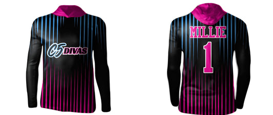 C5 Divas - Personalized - Long Sleeved Warm-ups