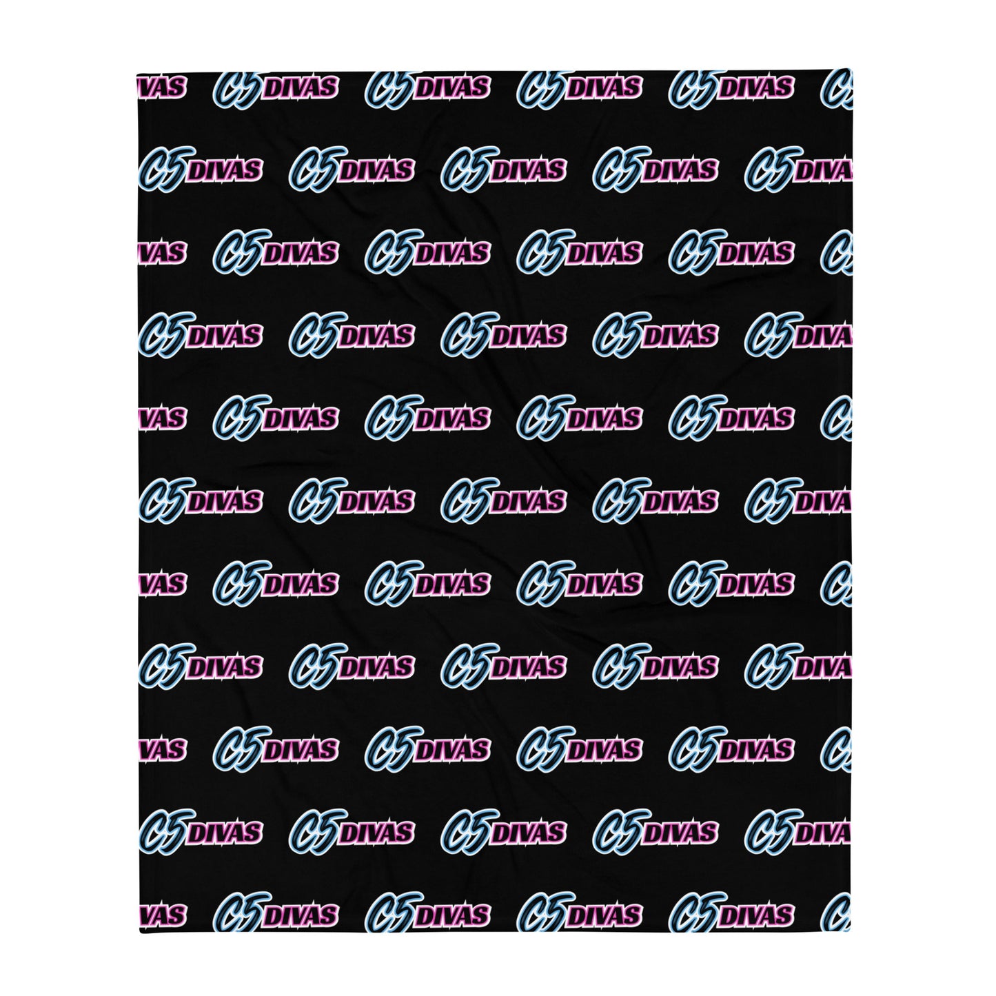 C5 Divas Pattern - Fleece Throw Blanket 50″ × 60"