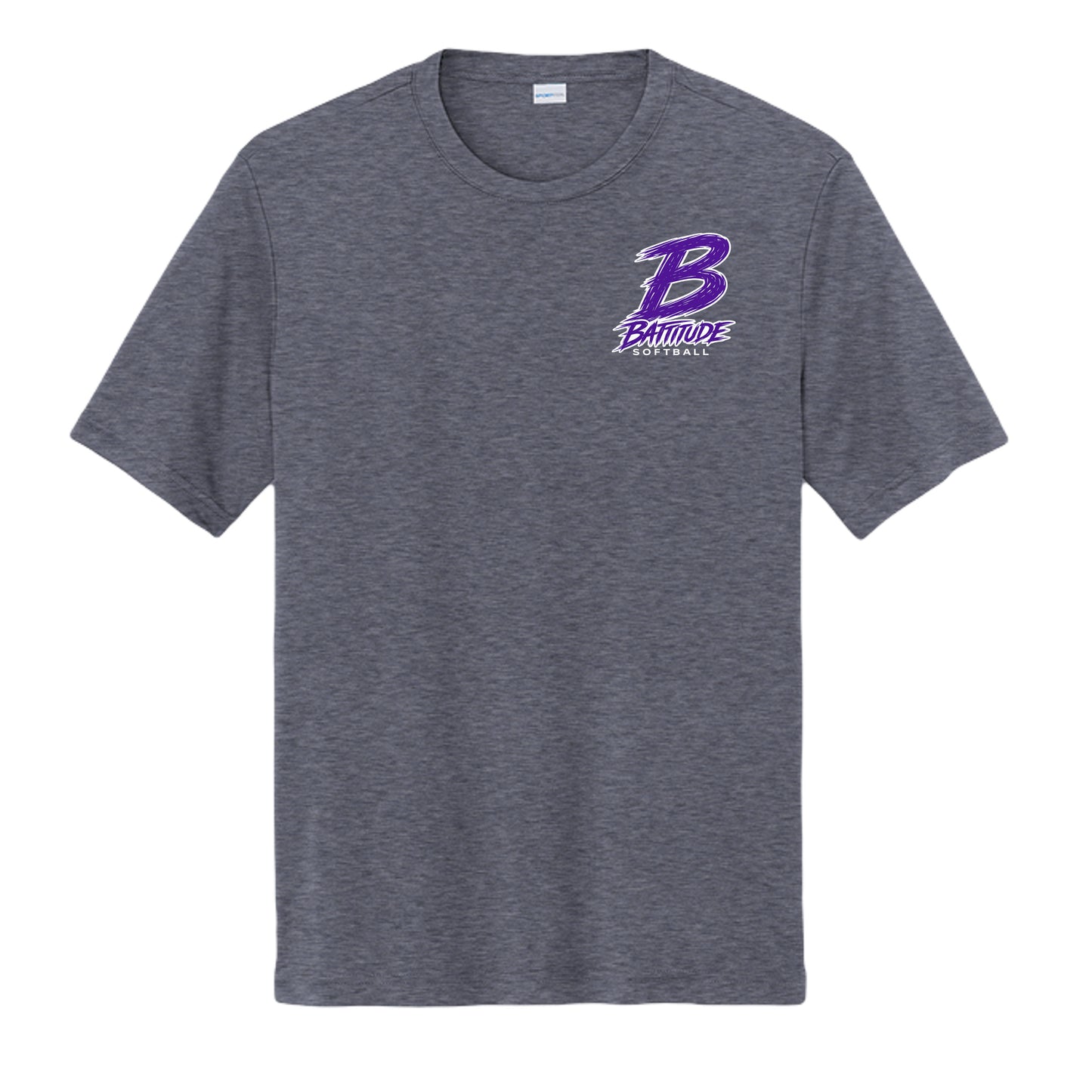 True Navy Heather - ST350 - FRONT