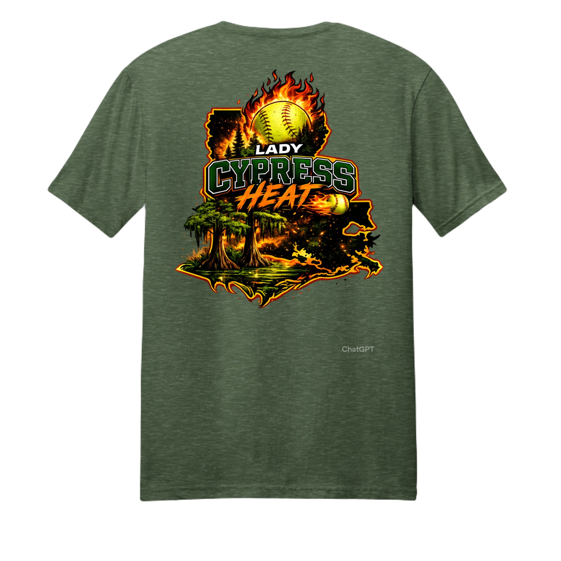 Forest Green Heather - PC455 - BACK