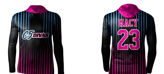 C5 Divas - Personalized - Long Sleeved Warm-ups